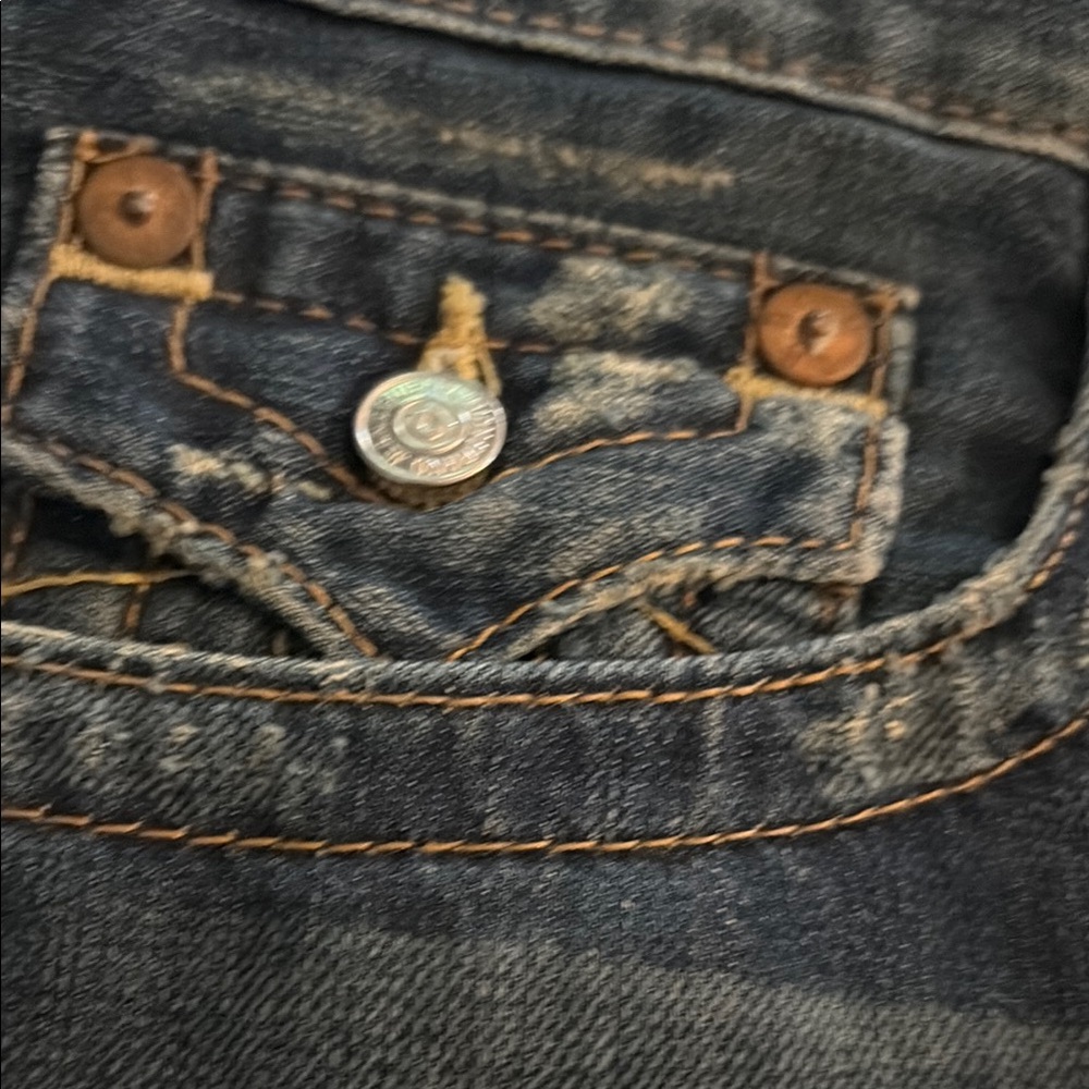 True Religion Blue Jean Shorts - Picture 7 of 11